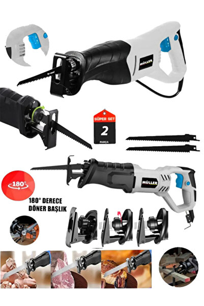 Pro Müller Alman 9900 Çelik Gövde 6 Kademe Devir Ayarli Bakir Sargili Kemik Kesme Tilki Kuyruğu Testere