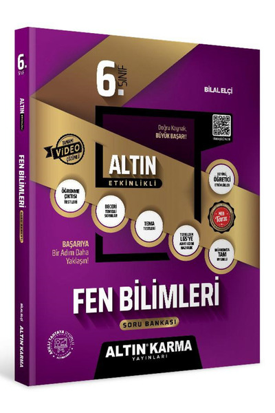 Altın Karma Yayınları 2025 Altın Karma 6.Sınıf Fen Bilimleri Altın Etkinlikli...