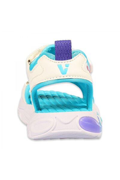 Vicco 332.F25Y.210 but Filet Lighted Phylon White Children's Sandals