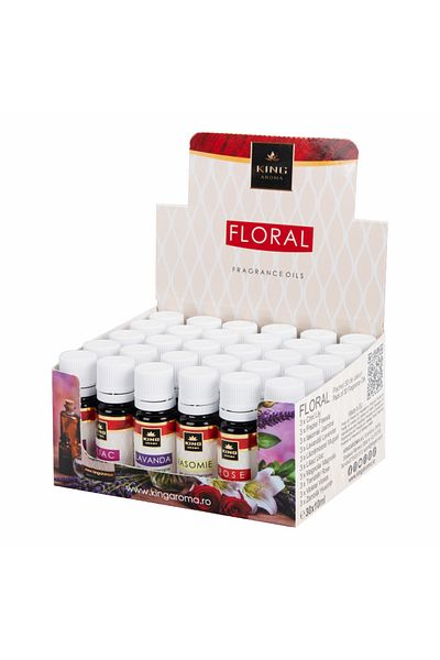 KingAroma Pack of 30 pieces of FLORAL aromatherapy scented oil, Kingaroma