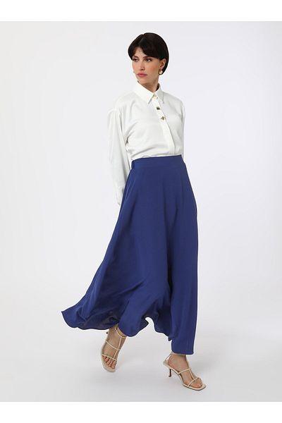 Refka Aerobin Flared Skirt - Navy Blue - Refka
