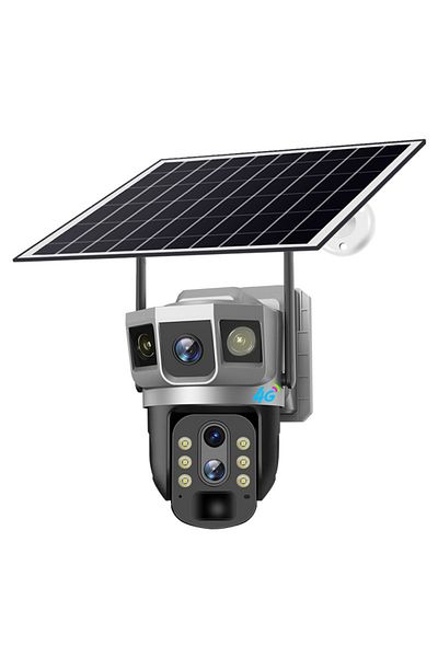 MaGeCa Surveillance Camera With Solar Panel, 4g, Sim Card, 4mp Full Hd, 3 Surveillance Zones
