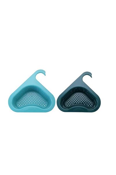 Karll Set of 2 drain filters for N\D sink, plastic, blue/dark green, 26.7 x 24 x 8.2 cm