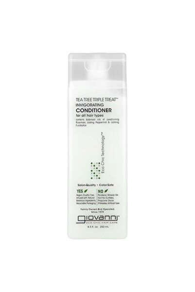 Giovanni Tea Tree Triple Treat Invigorating Conditioner, For All Hair Types, ...