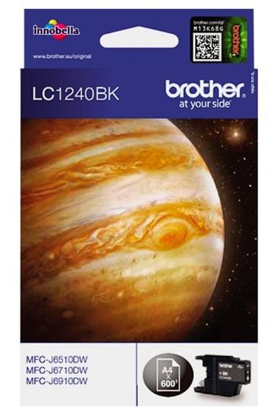 Brother Original Brother LC1240BK Ink Cartridge, Black, 600 pages