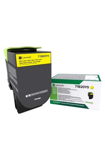 Lexmark Original Toner Cartridge Lexmark CS317Y / 71B20Y0, Yellow, 2300 pages
