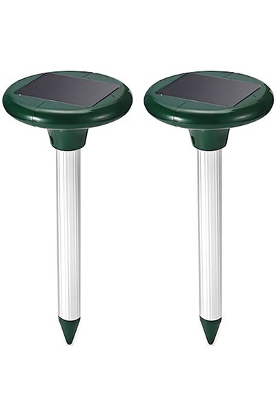 xpress sales Set 2 Solar Pest Repellent Devices with Ultrasound, Sonic Effects and Vibrations, Effective Against