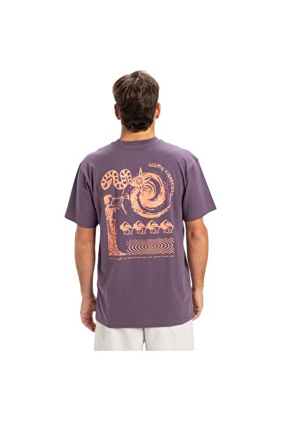Quiksilver Home Cosmic Vibrations Men's Purple T-Shirt Men T-Shirt Eqyzt08053