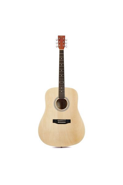 SX SD104, western dreadnought acoustic guitar, natural