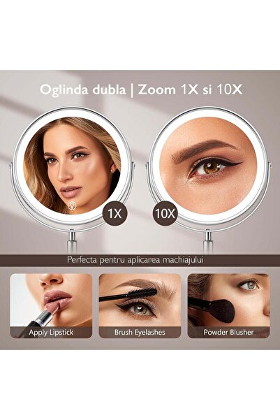 Kdhome Καθρέφτης μακιγιάζ KD Home RoyalReflect 10X LED