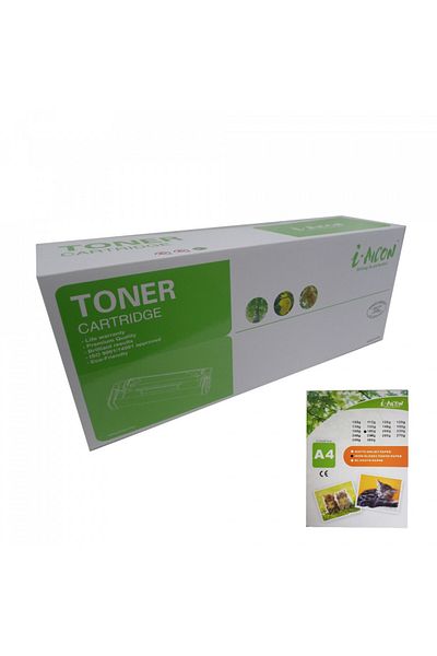 I-AICON HP 415a / W2030A, W2031A, W2032A, W2033A Pack of 4 cartridges without chip + A4 photo paper gift - i-Aicon