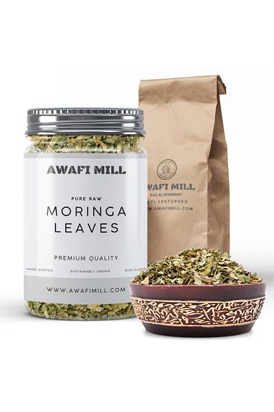 AWAFI MILL Moringa Leaves | Drumstick Tree Leaf - Bottle of 50 gram / 1.7 Oz