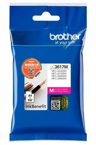 Brother Original Brother LC3617M Ink Cartridge, Magenta, 550 pages