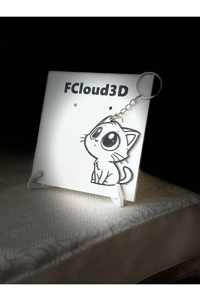 Fcloud Cat Keychain Zeynep Model