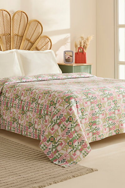 Karaca Home Tamina 100% Cotton Single Single Pique Rose Dried