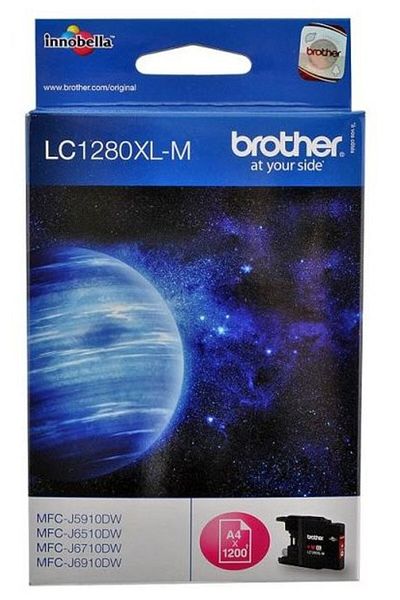 Brother Original Brother LC1280XL M Ink Cartridge, Magenta, 1200 pages