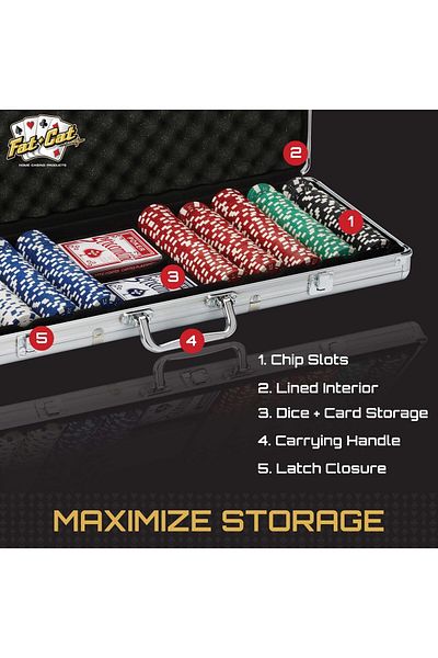 Kdhome Set de poker Premium KD Home High Roller 300