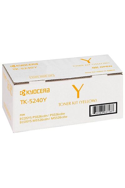 KYOCERA Original Kyocera TK-5240Y Toner Cartridge, Yellow, 3000 pages