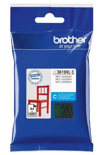Brother Original Brother LC3619XL C Ink Cartridge, Cyan, 1500 pages