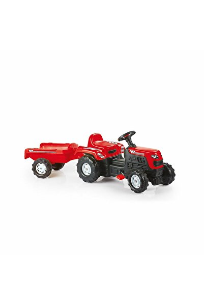Dolu 8146 Tractor with Toy Trailer Red
