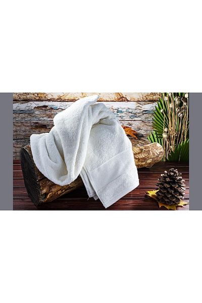 Bambum Home Cindy - Πετσέτα μπάνιου Microcotton Ecru 90x160 cm