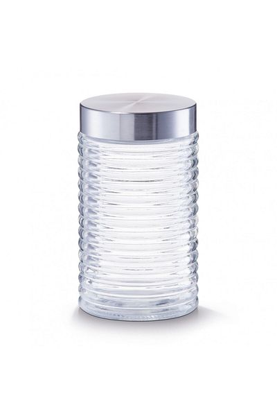 zeller Storage Container, Glass, 1000 Ml, 10.5 X 17.5 Cm