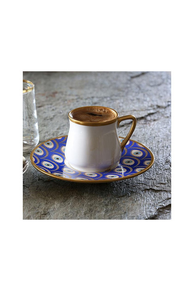 ASTERA طقم فناجين قهوة تركية بورسلين نازيندي 8 قطع لـ 4 أشخاص