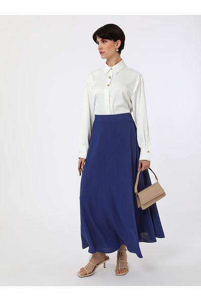 Refka Aerobin Flared Skirt - Navy Blue - Refka