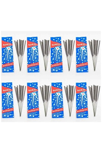 MARAH TOYS شرارات نجوم الليل من سورال (80 عصا، 8 عبوات في صندوق واحد، 10 أعواد في العبوة)