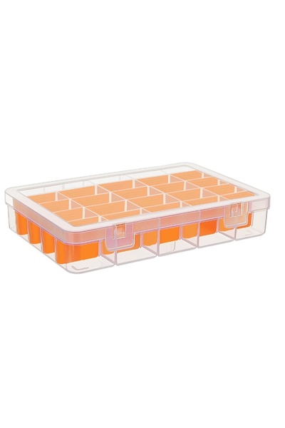 flores Cutie organizator suruburi, transparenta, ASR-5048, 230 x 165 x 45 mm