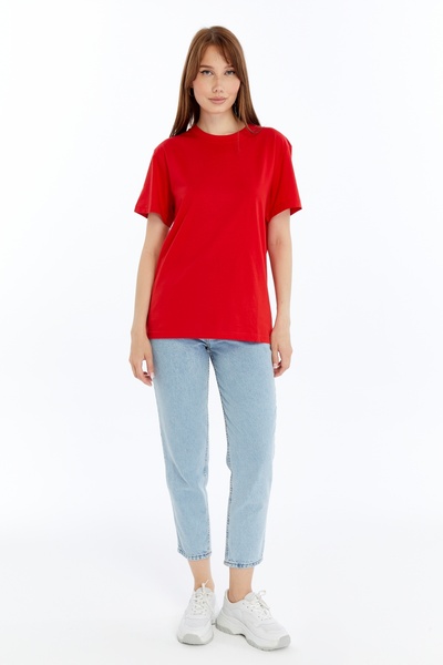 OXVİN Women's T-Shirt Cotton and Modal Blended T-Shirt