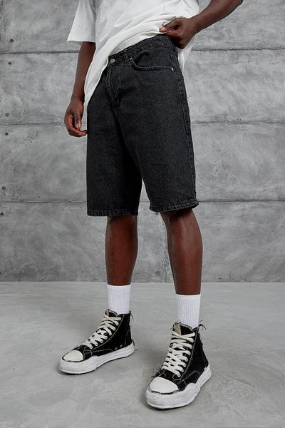 NOMARC Black Mb Oversize Denim Shorts