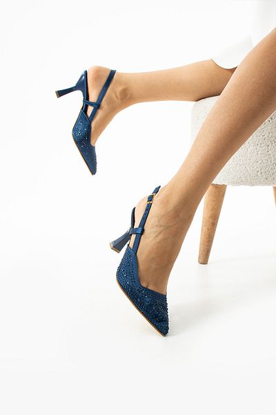 Bayramoğlu y.s.r rochie de seară cu imprimeu de piatră pantofi cu toc pentru femei (9cm)