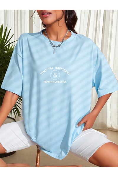 uyguntarz Unisex-T-Shirt mit „Time For Happiness“-Design