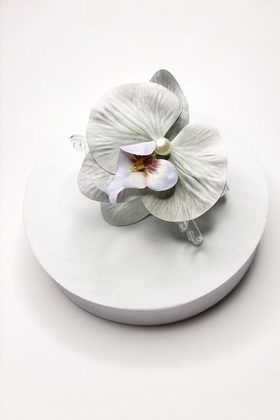 New Obsessions ΜΑΝΤΑΛΑ-Orchid Floral Aloha Μεγάλη αγκράφα με μανταλάκια