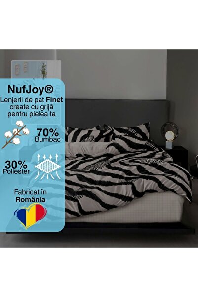 NufJoy Fine Cotton Linen 6 pieces Fitted sheet for mattress 160x200 cm or 180x200 cm