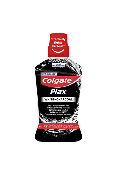 Colgate Apa de gura Colgate Max White + Charcoal cu efect de albire, 500 ml