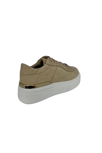 KEMAL TANCA 873 1030 Women's Khaki Leather Casual Shoes