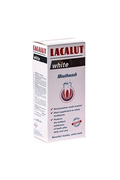 lacalut Apa de gura Lacalut White Antiplaque, 300 ml