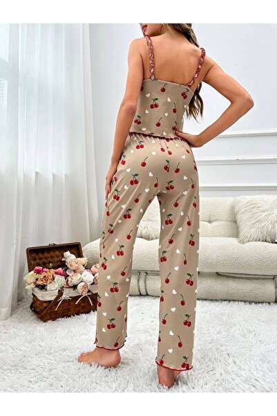 MEYLİYA ΓΥΝΑΙΚΕΙΟ ΠΑΝΤΕΛΟΝΙ ΜΕ ΛΑΝΤΑΝΑ ΣΕΤ ΠΙΤΖΑΜΑ ΚΕΡΑΣΙ