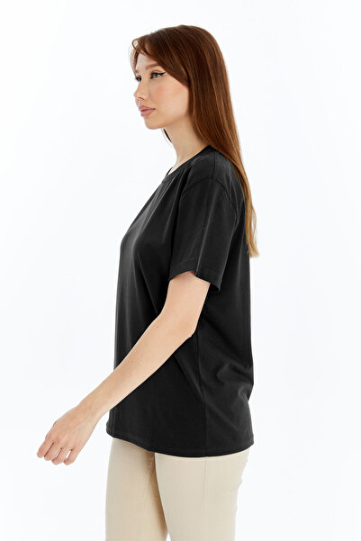 OXVİN Women's T-Shirt Cotton and Modal Blended T-Shirt
