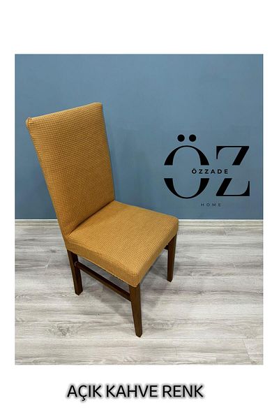 özzade Κάλυμμα καρέκλας τετράγωνο για το σπίτι Πλένεται εύκαμπτο ελαστικό κάλυμμα καρέκλας από Lycra