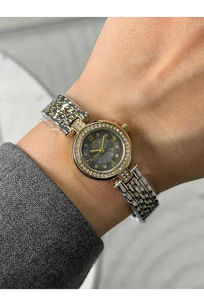 Homies Guaranteed Premium Women's Wristwatch Gold-Silver (Gray Dial) Rshms-227