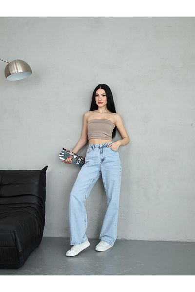 BPF Light Blue High Waist Palazzo Jeans