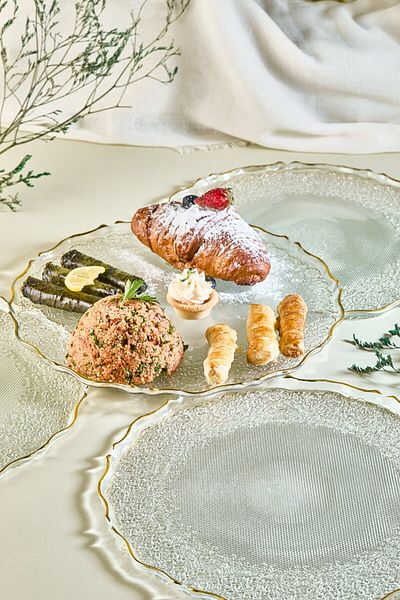 Lora Bianca Tapestry 28 cm 6 Piece Service Presentation Plate Set