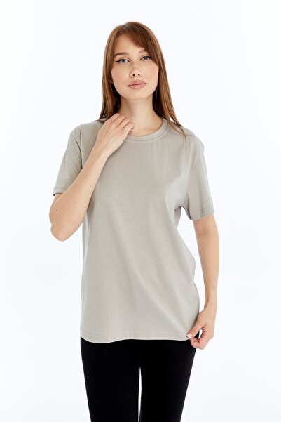 OXVİN Women's T-Shirt Cotton and Modal Blended T-Shirt