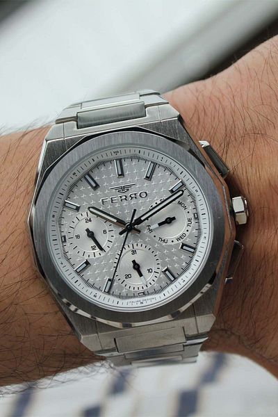 FERRO Fm43013A Men's Wrist Watch with Steel Cord