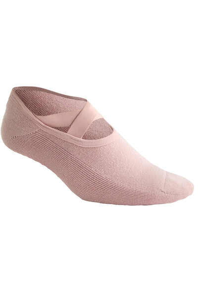 Oysho 2 pairs of padded cotton blend yoga and Pilates socks with crossover straps