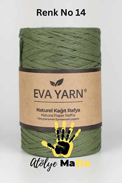 Atölye MaDe Eva Yarn Yerli Rafya Renk No 014