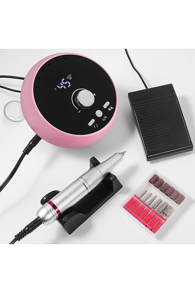 Choice Eu Dmj-203-pink Professional Manicure Drill Machine 45000rpm Electric Nail Drill Machine White Pink